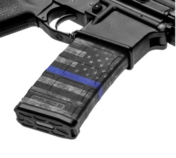 [CU-98059-AR15M-TBLN] Gunskins - AR-15 Mag skins – Thin Blue Line