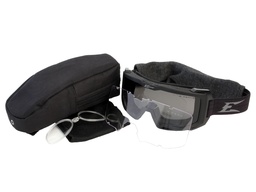 [HB611] Edge - Blizzard Goggle Kit - Soft Touch Matte Black - Clear & G-15 Vapor Shield Lens (Kit)