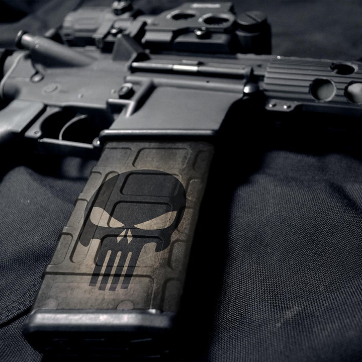 Gunskins AR-15 Mag skins – Skull Black