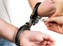 Handcuffs Hinge Ultra Plus Aluminium Black 1 Pawl