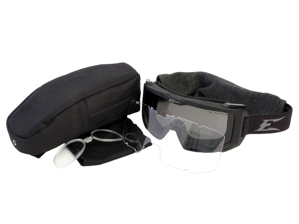 Edge - Blizzard Goggle Kit - Soft Touch Matte Black - Clear & G-15 Vapor Shield Lens (Kit)